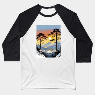 Lookout Pass ski Idaho usa Baseball T-Shirt